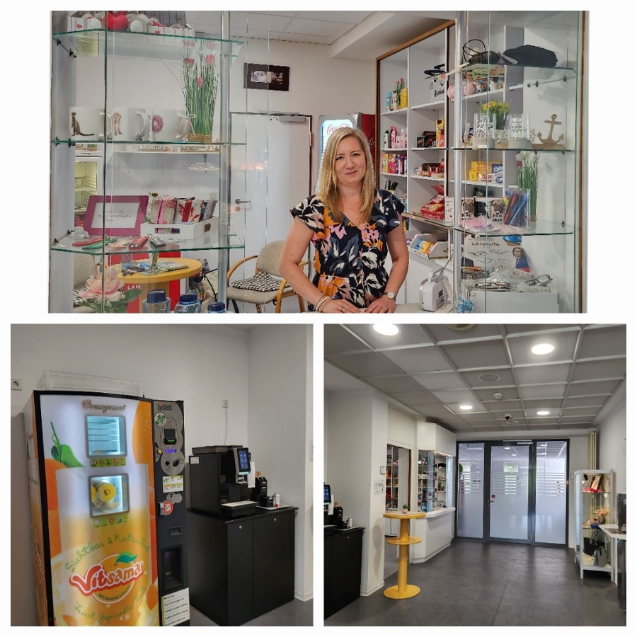 Kiosk in der Montanus-Klinik mit der Pächterin Frau Juarez