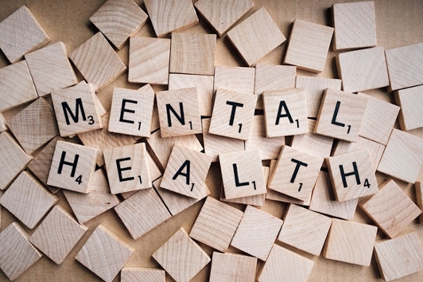Mit Buchstaben bedruckte Hochklötze die ds Wort Mental Health ergeben. Mit Buchstaben bedruckte Hochklötze die ds Wort Mental Health ergeben.
